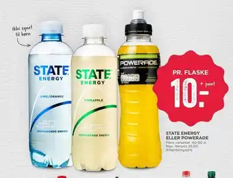 MENY State energy eller powerade tilbud