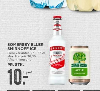 MENY Somersby eller smirnoff ice tilbud