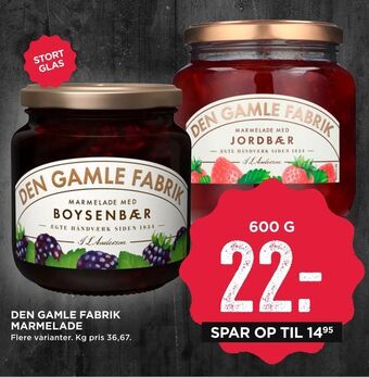 MENY Den gamle fabrik marmelade tilbud
