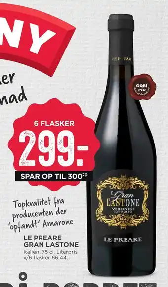 MENY Le preare gran lastone tilbud