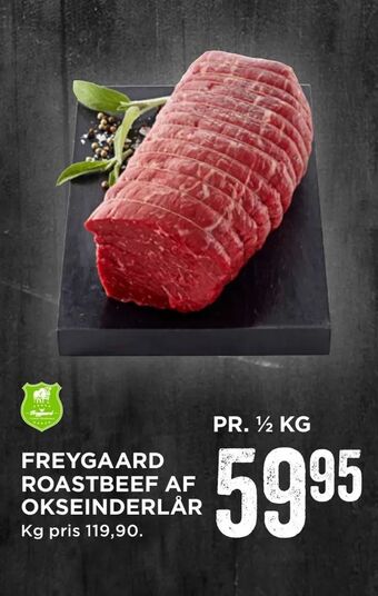 MENY Freygaard roastbeef af okseinderlår tilbud