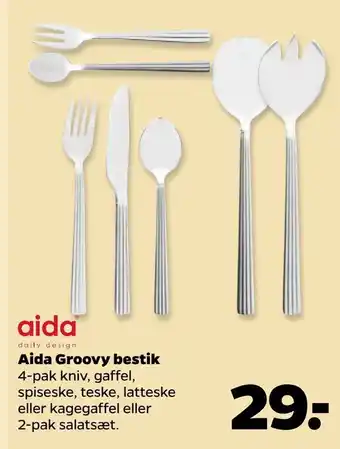 Netto Aida Groovy bestik tilbud