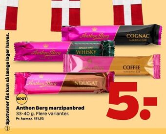 Netto Anthon Berg marzipanbrød tilbud
