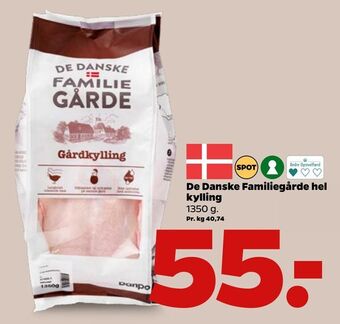 Netto De Danske Familiegårde hel kylling tilbud