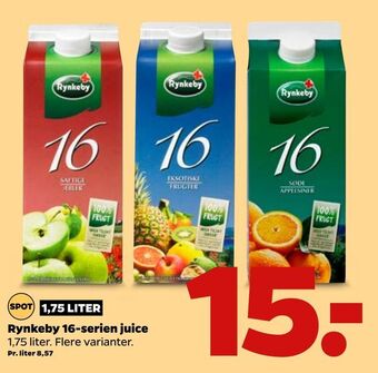 Netto Rynkeby 16-serien juice tilbud