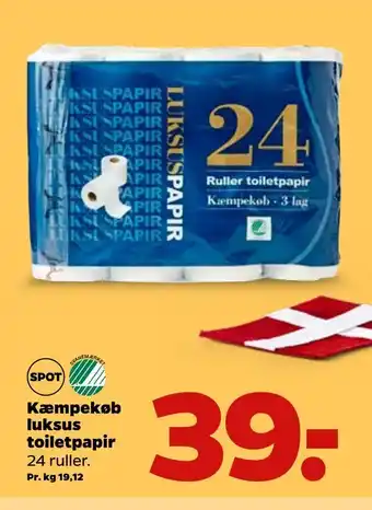 Netto Kæmpekøb luksus toiletpapir tilbud