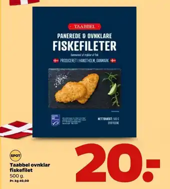 Taabbel ovnklar fiskefilet