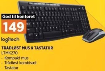 Power Trådløst Mus & Tastatur LTMK270 tilbud