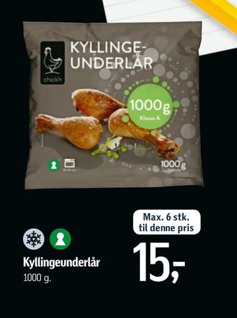 Føtex Kyllingeunderlår tilbud