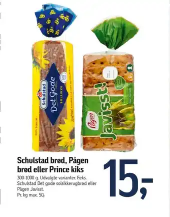 Føtex Schulstad brød, Pågen brød eller Prince kiks tilbud