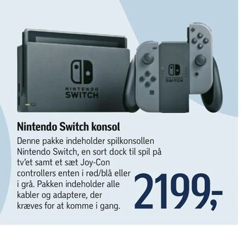 Føtex Nintendo Switch konsol tilbud