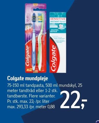 Føtex Colgate mundpleje tilbud