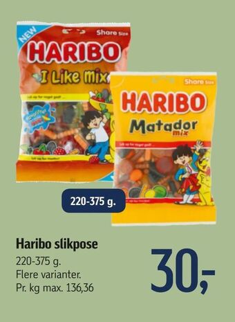 Føtex Haribo slikpose tilbud