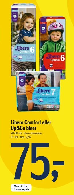 Føtex Libero Comfort eller Up&Go bleer tilbud
