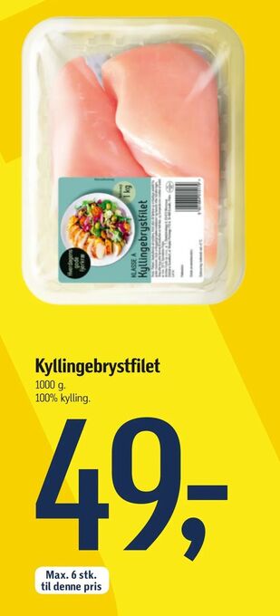 Føtex Kyllingebrystfilet tilbud