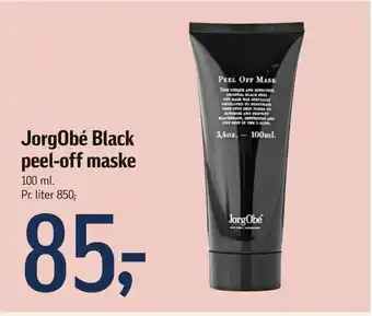 Føtex JorgObé Black peel-off maske tilbud