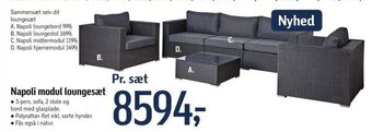 Føtex Napoli modul loungesæt tilbud