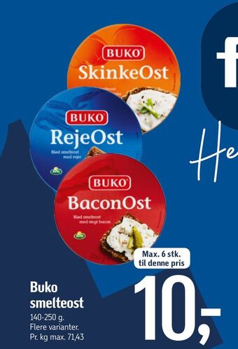 Føtex Buko smelteost tilbud
