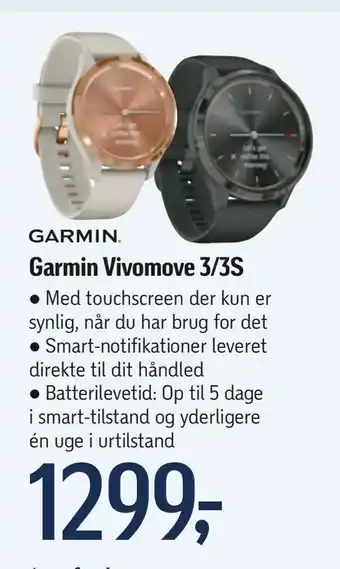 Føtex Garmin Vivomove 3/3S tilbud