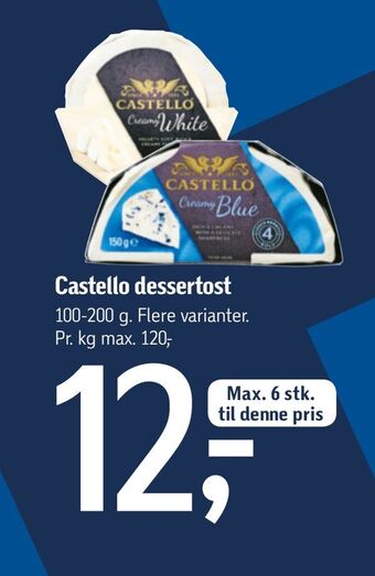 Føtex Castello dessertost tilbud