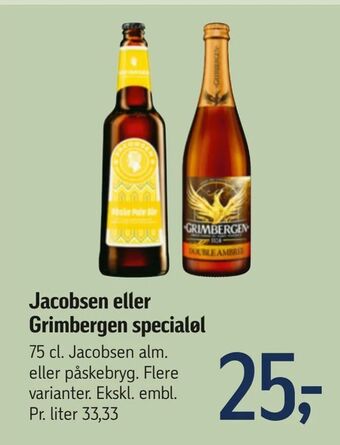 Føtex Jacobsen eller Grimbergen specialøl tilbud