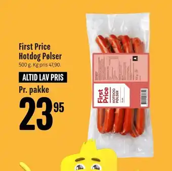 Min Købmand First Price Hotdog Pølser tilbud