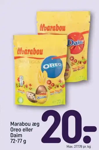 REMA 1000 Marabou æg Oreo eller Daim tilbud