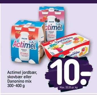 REMA 1000 Actimel jordbær, skovbær eller Danonino mix tilbud