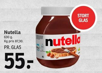 SPAR Nutella tilbud