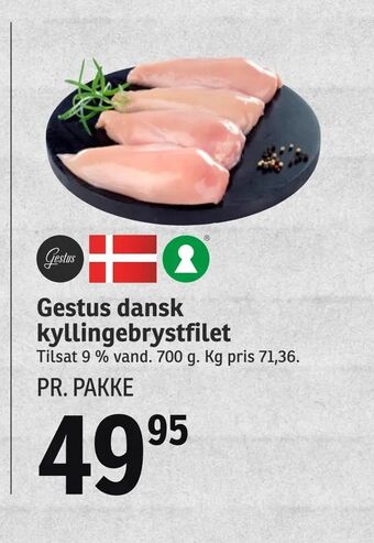 SPAR Gestus dansk kyllingebrystfilet tilbud