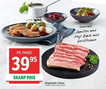 SPAR Stegeflæsk i skiver tilbud