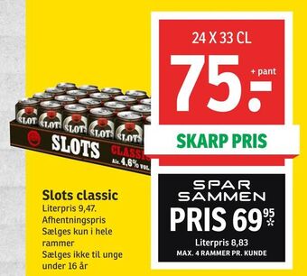 SPAR Slots classic tilbud