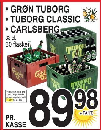ABC Lavpris Grøn tuborg • tuborg classic • carlsberg tilbud