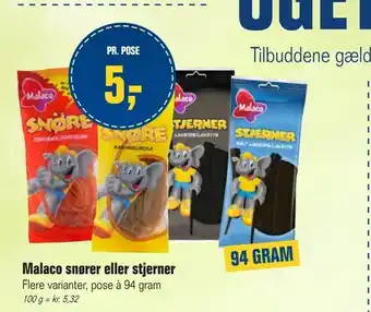 Otto Duborg Malaco snører eller stjerner tilbud