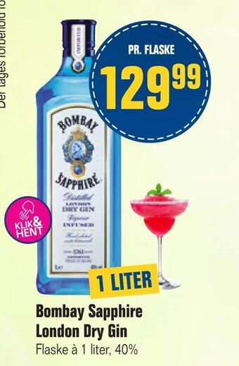 Otto Duborg Bombay Sapphire London Dry Gin tilbud