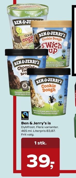 Dagli'Brugsen Ben & Jerry's is tilbud
