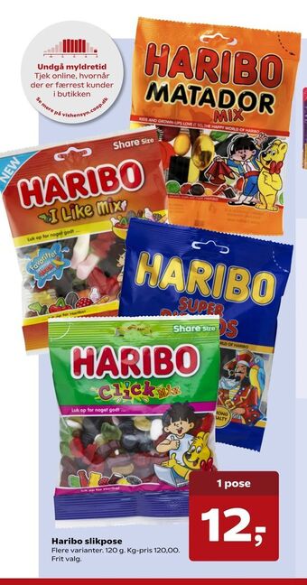 Dagli'Brugsen Haribo slikpose tilbud
