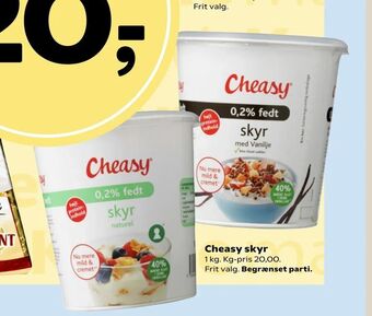 Dagli'Brugsen Cheasy skyr tilbud