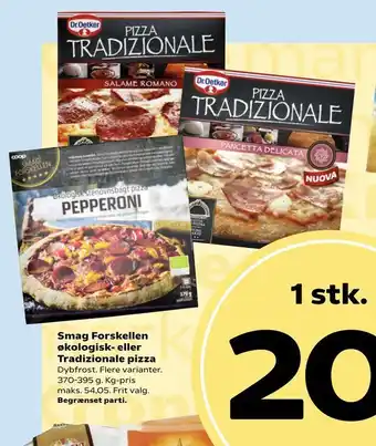 Smag Forskellen økologisk- eller Tradizionale pizza