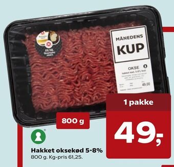Dagli'Brugsen Hakket oksekød 5-8% tilbud