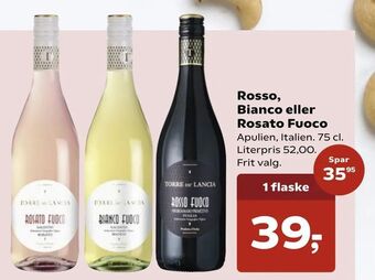 Kvickly Rosso, Bianco eller Rosato Fuoco tilbud