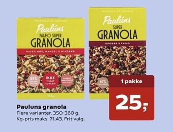 Pauluns granola