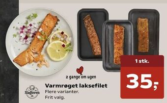 Kvickly Varmrøget laksefilet tilbud
