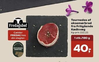 Kvickly Tournedos af oksemørbrad fra Fritgående Kødkvæg tilbud