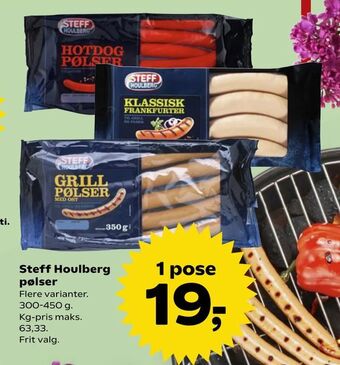 Kvickly Steff Houlberg pølser tilbud