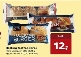 Hatting fastfoodbrød