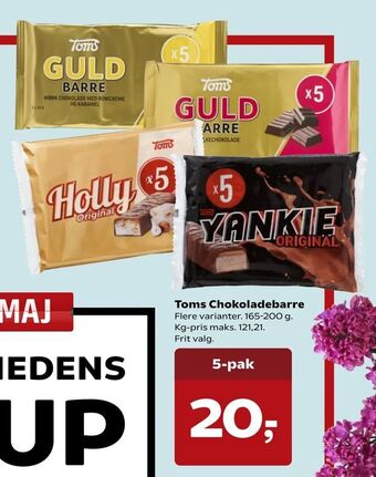 Kvickly Toms Chokoladebarre tilbud