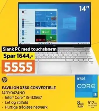 Pavilion X360 Convertible 14DY0424NO