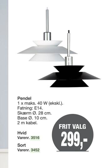 Harald Nyborg Pendel tilbud