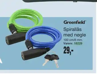 Harald Nyborg Spirallås med nøgle tilbud